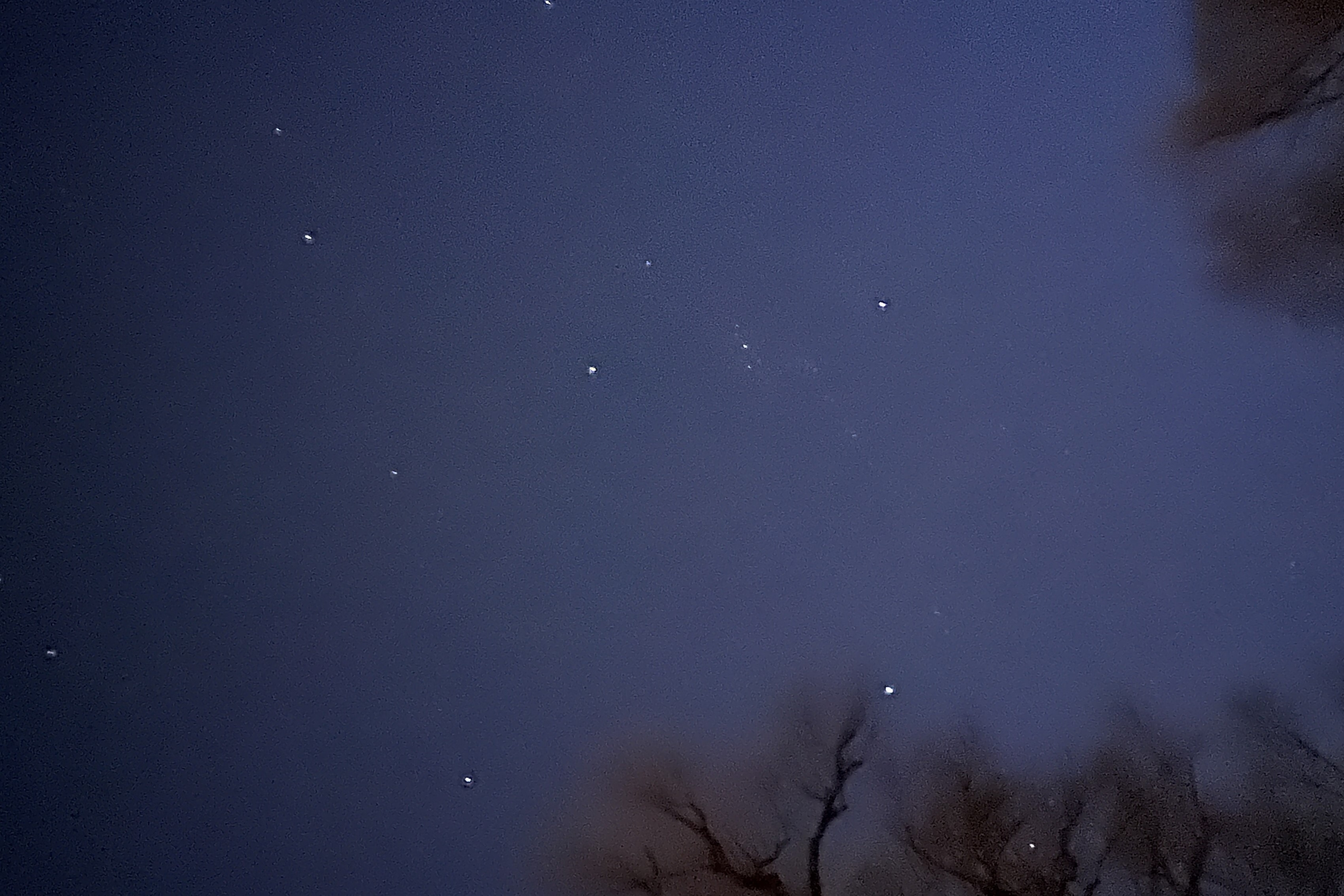 Image of stars taken by me on the South Lawn at UVA